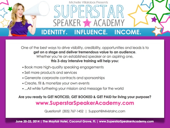 SSA - Superstar Speaker Academy - Flyer